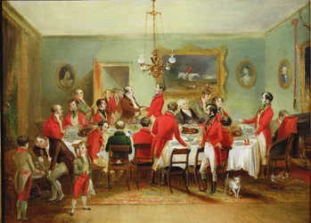 Jaktfrokosten, ungkarshallen, 1836