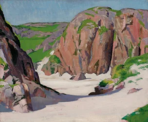 Port Bhan, Iona, ca. 1922 (olje på lerret)
