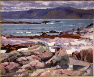 Sound of Iona, Burg fra nordkysten (olje på lerret)
