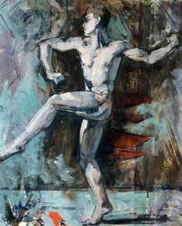 Danseren (olje på kryssfiner)