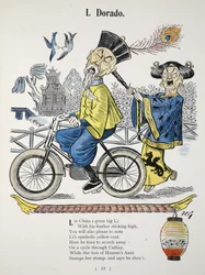 L Dorado, illustrasjon fra The Struwwelpeter Alphabet, vers av Harold Begbie (1871–1929)