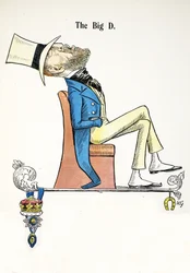 The Big D, illustrasjon fra The Struwwelpeter Alphabet, vers av Harold Begbie (1871–1929)