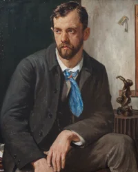 Portrett av Charles Holden (olje på lerret)