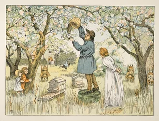 Bibonden, fra Fire og tjue arbeidere, utgitt 1900 (fargelitografi)