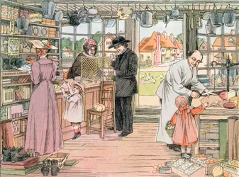 The General Store, 1899. Fra The Book of Shops, 1899