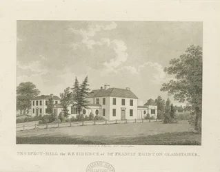 Soho - Francis Egintons hus: akvatintgravering, nd [c 1798] (trykk)
