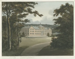 Soho Manufactory: akvarellmaleri med blekkkontur, og [c 1798]