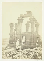 Tidlig morgen ved Wady Kardassy, Nubia, 1857.