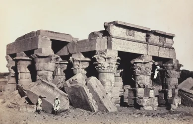 "Egypt og Palestina": ruinene av templet til Sobek og Haroeris fra Kom Ombo, Øvre Egypt