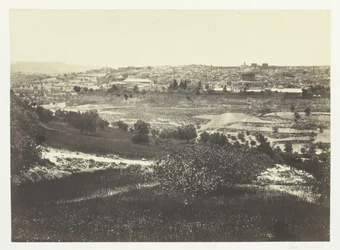 Jerusalem, fra Oljeberget, nr. 1, 1857.