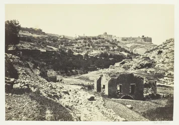 Jerusalem fra muren til En-Rogel, 1857.