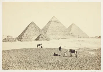 Pyramidene i El Geezeh, fra sørvest