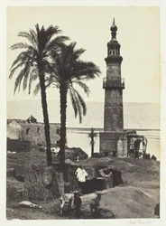Utsikt ved Girgeh, Øvre Egypt, 1857.