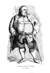 Kaptein Francis Grose av seg selv, 1700-tallet.