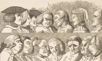 Plate IV, fra Rules for Drawing Caricaturas, 26. februar 1788.