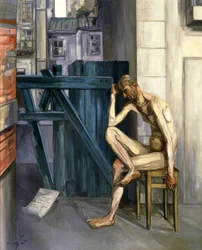 Job, 1944, olje på lerret, 161,9 × 129,9 cm,