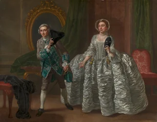 David Garrick og Mrs. Pritchard i Benjamin Hoadleys "The Suspicious Husband"