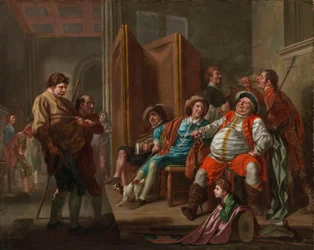 Falstaff rekrutterer soldater fra Shakespeares «Henrik IV», del II, akt III