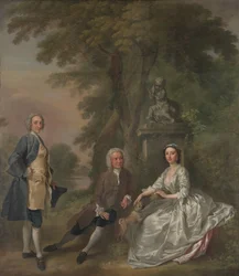Jonathan Tyers, med sin datter Elizabeth, og hennes ektemann John Wood