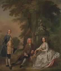 Jonathan Tyers, med datteren Elizabeth og ektemannen John Wood