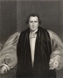 Pastor Daniel Wilson, gravert av J. Cochran, fra «Det nasjonale portrettgalleriet, bind V», utgitt ca. 1835
