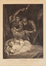 Mordet på Edvard V og hans yngre bror, hertugen av York. Fra William Shakespeares «Richard III», 4. akt, 3. scene