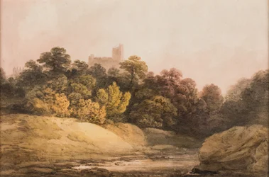 Landskap, ca. 1840 (akvarell på papir)