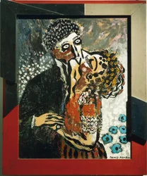 Kysset (1879-1953), 1924, mål 92 x 73,8 cm, Torino, Galleria d