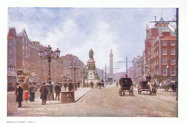 Sackville Street, Dublin, fra Peeps at Many Lands: Ireland utgitt av Adams & Charles, 1909