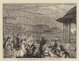 Den internasjonale utstillingen, bandet som spiller i hagehagen