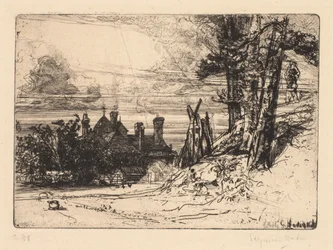 Horsleys hus i Willesley, 1865.