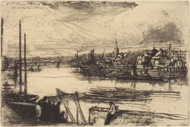Gamle Chelsea, fra Whistlers vindu (Battersea Reach)