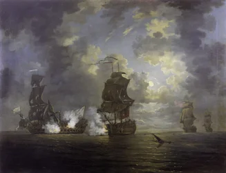 Erobringen av «Foudroyant» av HMS Monmouth 18. februar