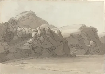 En steinete kyst ved Coombmartin, Devon (Combe Martin Bay)