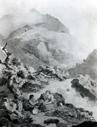 Illustrasjon til Jean-Jacques Rousseaus 