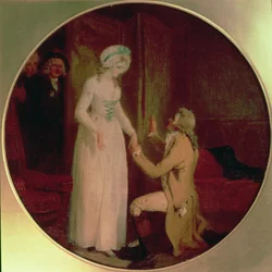 Young Marlow og Miss Hardcastle, scene fra 