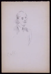 Portrett av Gerald Cobb, ca. 1930 (blyant på papir)