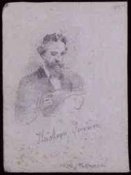 Portrett av H Thackeray Turner, ca. 1900 (blyant på papir)