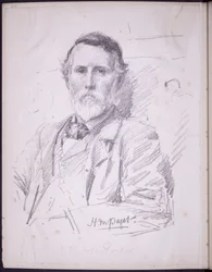 Portrait of Hope-Pinker HR, ca. 1900 (blyant på papir)