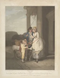 Cries of London: Round and Sound, Five Pence a Pound, Duke Cherries, gravert av Anthony Cardon (1772-1813) 1795