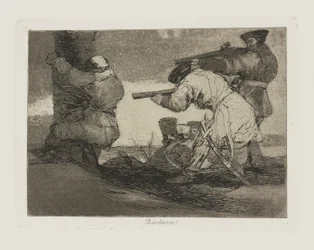 Barbarianer! (Barbarer!), pl. 38 fra serien The Disasters of War