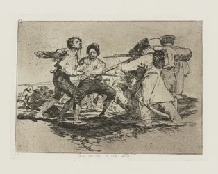 Med grunn? uten henne. (Med rette eller feil.), pl. 2 fra serien The Disasters of War