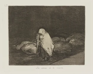 Dødssengene. (Dødens senger.), pl. 62 fra serien The Disasters of War