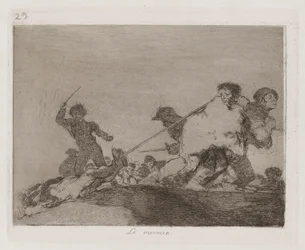 He Deserved It, Plate 29 fra The Disasters of War