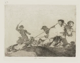 Han fortjente det. (Jeg fortjente det.), pl. 29 fra serien The Disasters of War
