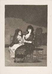 Plate 15 fra Los Caprichos: Pretty Advice Vakkert råd, 1799.