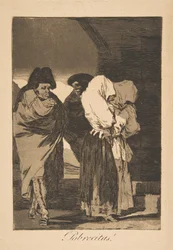 Tallerken 22 fra Los Caprichos: Stakkars små jenter! Probrecitas!, 1799, posthumt inntrykk.