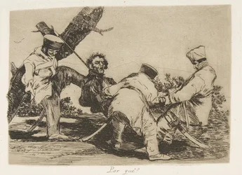 Plate 32 fra 'The Disasters of War' Los Desastres de la Guerra: 'Why..., 1810 publisert 1863.