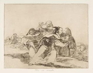 Plate 42 fra The Disasters of War Los Desastres de la Guerra: Every..., 1810 publisert 1863.