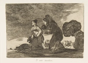 Plate 45 fra The Disasters of War Los Desastres de la Guerra: And t..., 1810 publisert 1863.